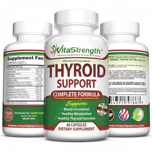VitaStrength Premium Thyroid Support Complete Formula to Help
